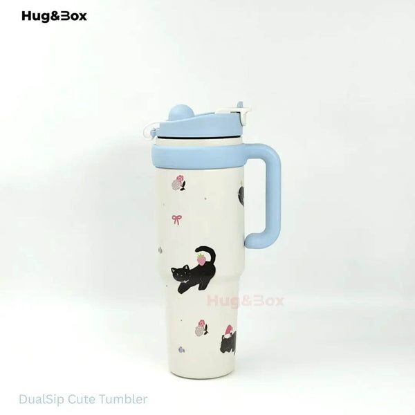 DualSip Cute Tumbler - Hug&Box