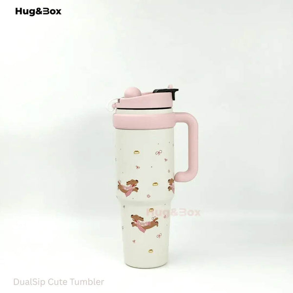 DualSip Cute Tumbler - Hug&Box