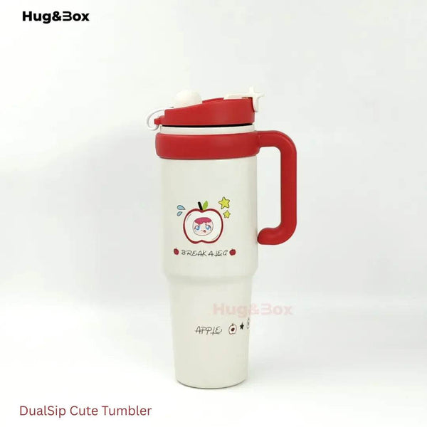 DualSip Cute Tumbler - Hug&Box