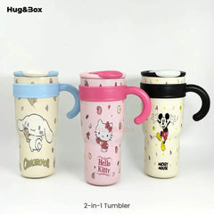 Dual Sip Tumbler Sipper | Hello Kitty | Mickey Mouse | Cinnamoroll - Hug&Box
