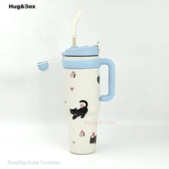 DualSip Cute Tumbler - Hug&Box