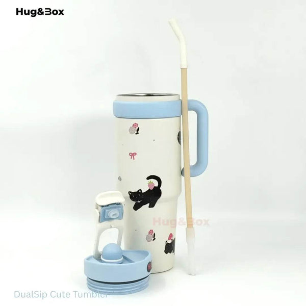 DualSip Cute Tumbler - Hug&Box