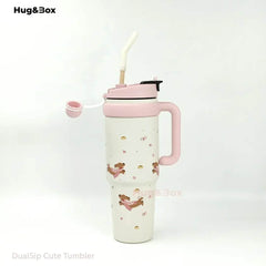 DualSip Cute Tumbler - Hug&Box