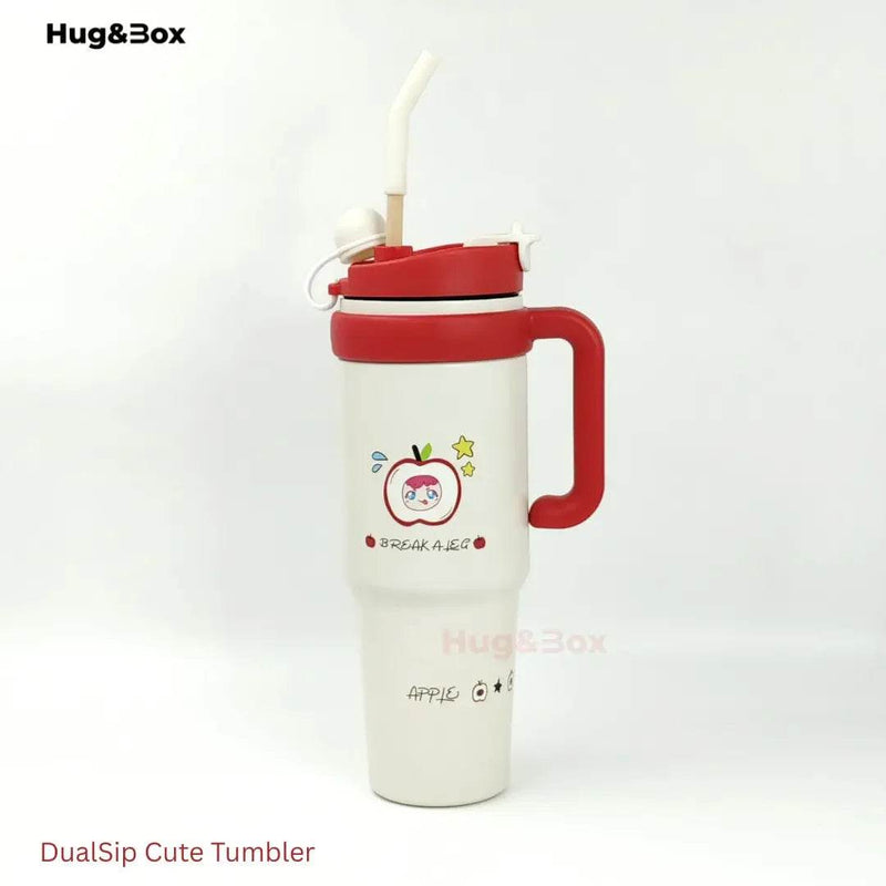 DualSip Cute Tumbler - Hug&Box