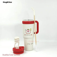 DualSip Cute Tumbler - Hug&Box