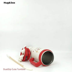 DualSip Cute Tumbler - Hug&Box