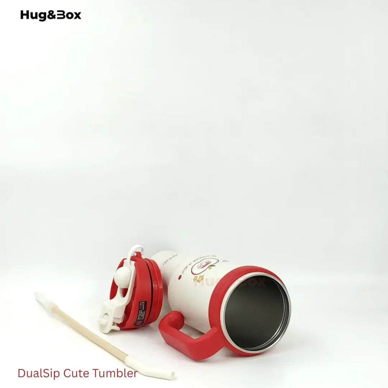 DualSip Cute Tumbler - Hug&Box