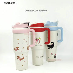 DualSip Cute Tumbler - Hug&Box