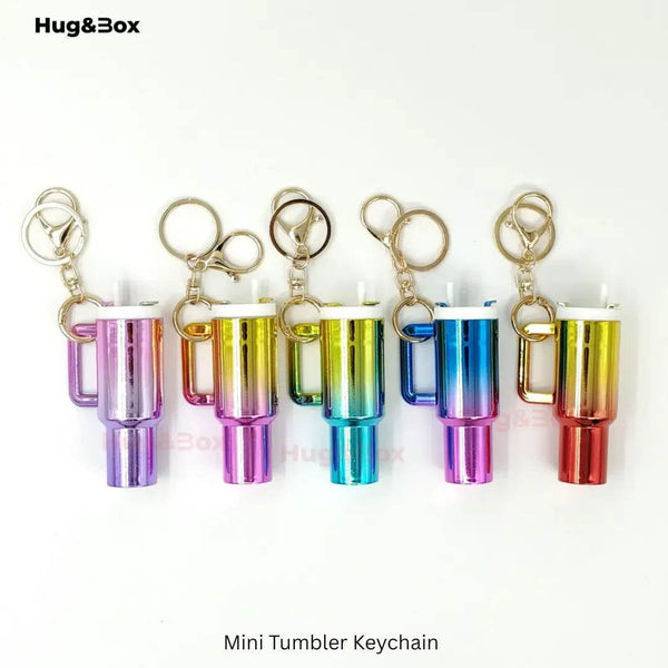 Mini Tumbler Keychains – Sip-Sized Cuteness - Hug&Box