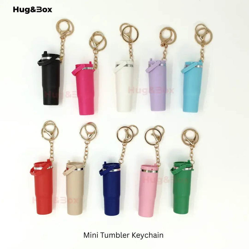 Mini Tumbler Keychains – Sip-Sized Cuteness - Hug&Box