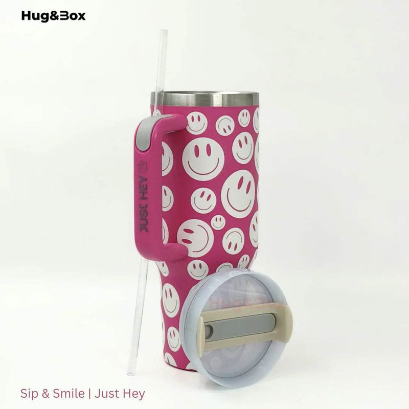 Sip & Smile | Just Hey Tumbler - Hug&Box