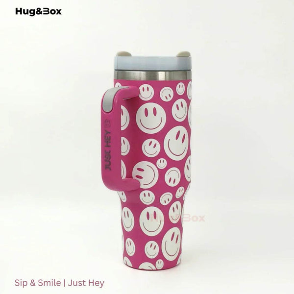 Sip & Smile | Just Hey Tumbler - Hug&Box