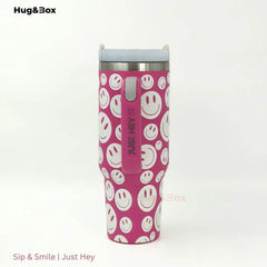 Sip & Smile | Just Hey Tumbler - Hug&Box