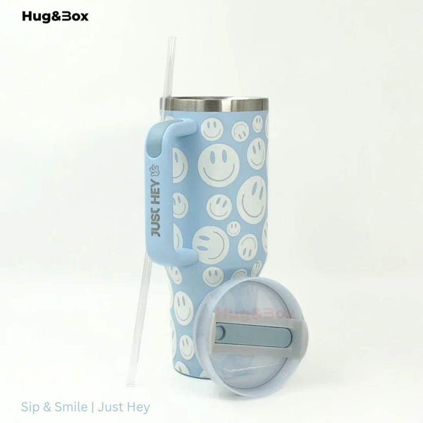 Sip & Smile | Just Hey Tumbler - Hug&Box