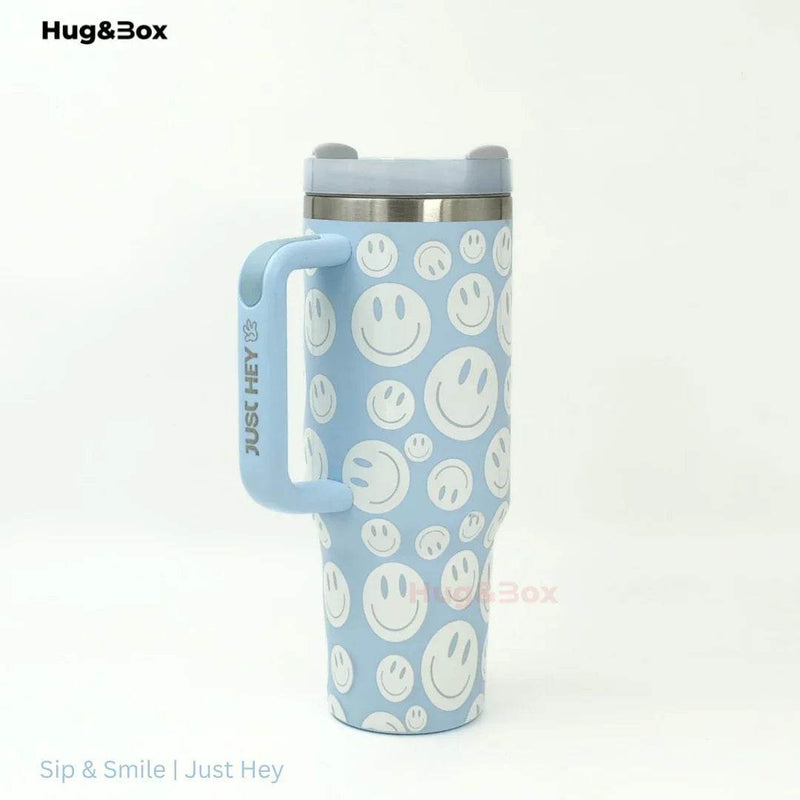 Sip & Smile | Just Hey Tumbler - Hug&Box
