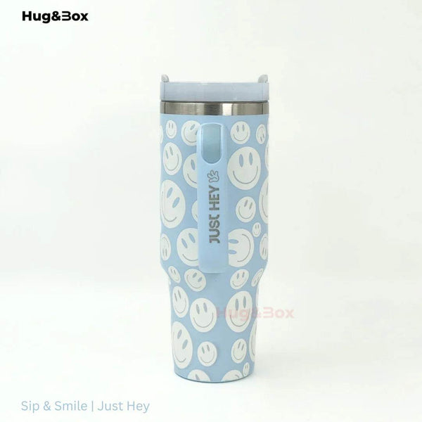 Sip & Smile | Just Hey Tumbler - Hug&Box