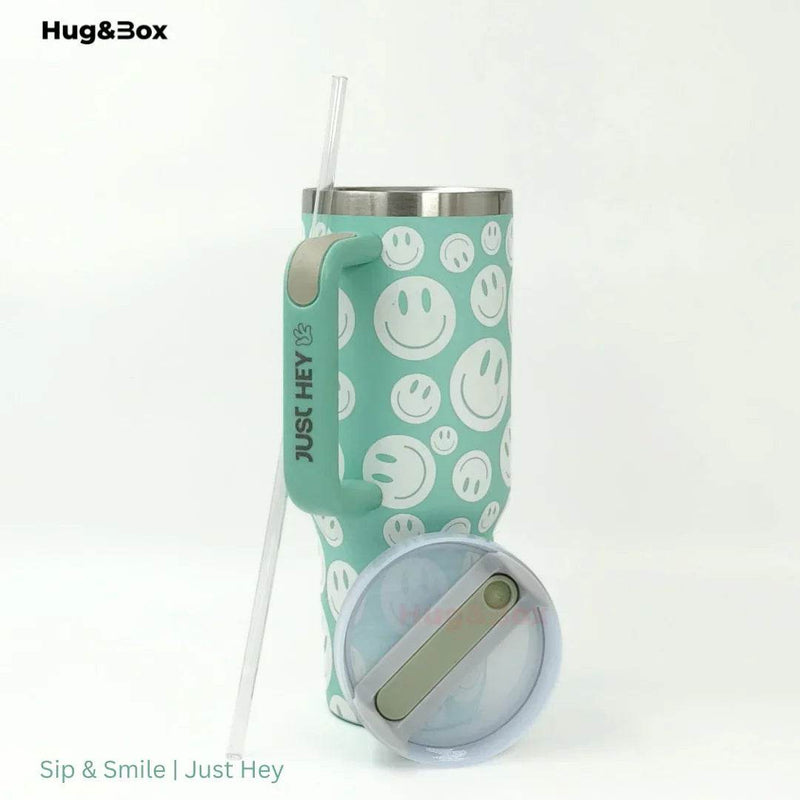 Sip & Smile | Just Hey Tumbler - Hug&Box