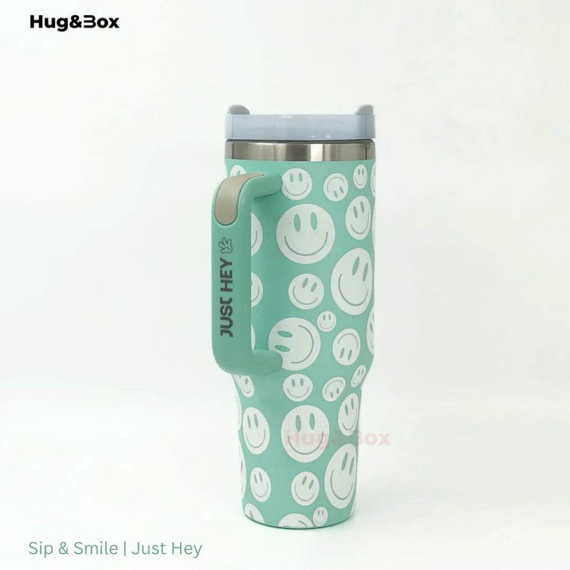 Sip & Smile | Just Hey Tumbler - Hug&Box