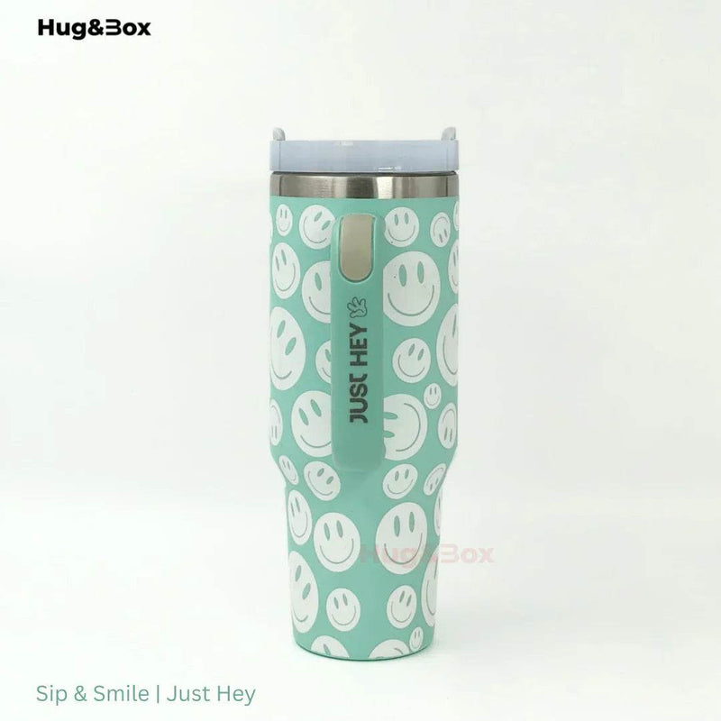 Sip & Smile | Just Hey Tumbler - Hug&Box