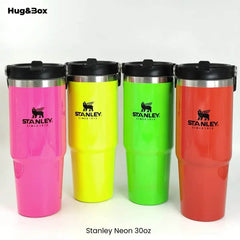 Stanley 30oz Flip Straw Tumbler – Neon Edition - Hug&Box