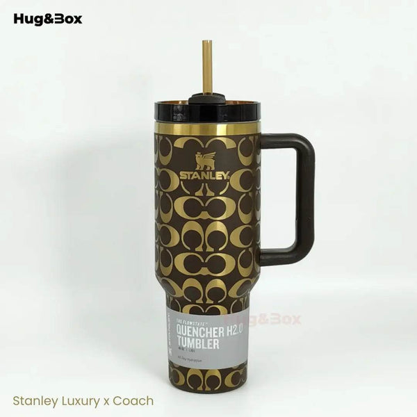Stanley x Coach Luxury Edition Tumbler | 40oz – Elegance Meets Hydration - Hug&Box