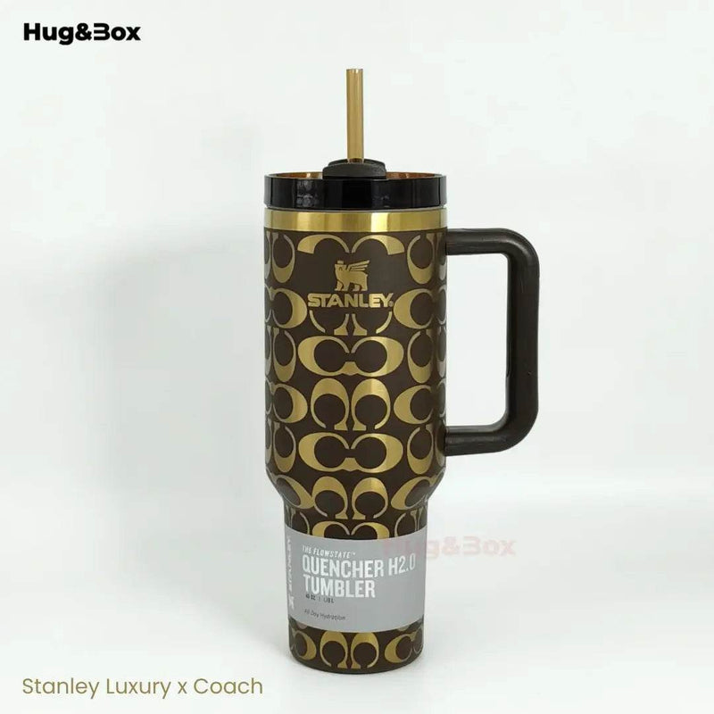 Stanley x Coach Luxury Edition Tumbler | 40oz – Elegance Meets Hydration - Hug&Box