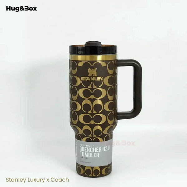 Stanley x Coach Luxury Edition Tumbler | 40oz – Elegance Meets Hydration - Hug&Box