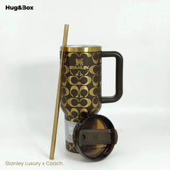 Stanley x Coach Luxury Edition Tumbler | 40oz – Elegance Meets Hydration - Hug&Box