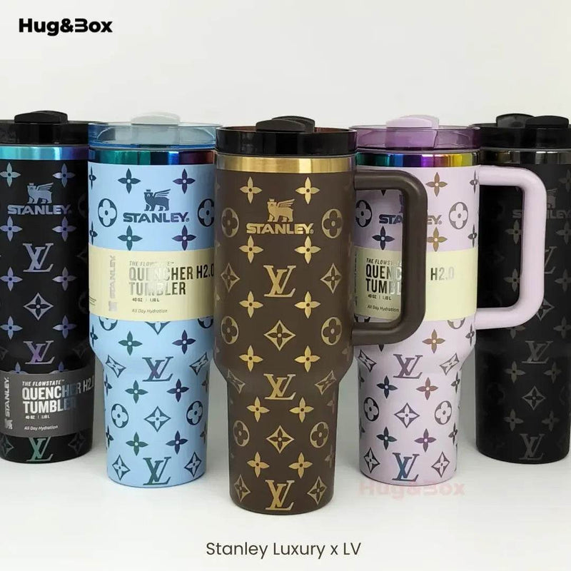 Stanley x LV Luxury Edition Tumbler | 40oz – Iconic Style Meets Everyday Function - Hug&Box
