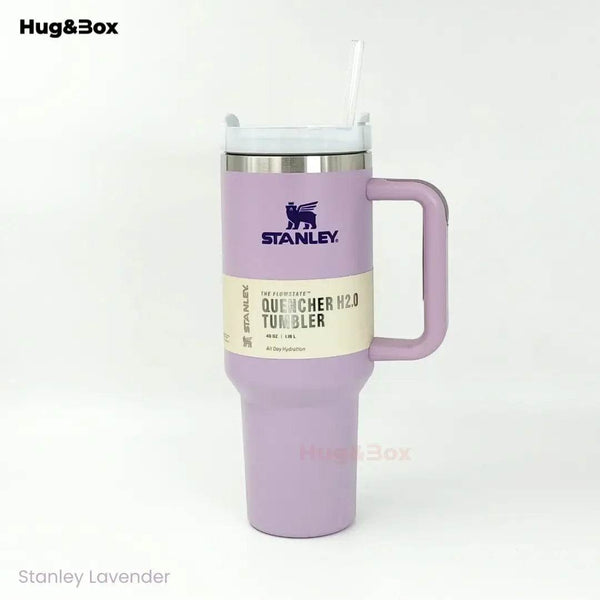 The Quencher H2.0 Flowstate Tumbler – 40 OZ Stanley Bottle with Handle & Straw - Hug&Box