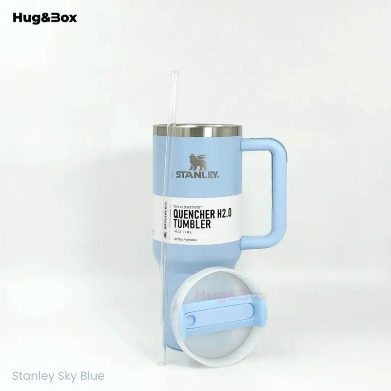 The Quencher H2.0 Flowstate Tumbler – 40 OZ Stanley Bottle with Handle & Straw - Hug&Box
